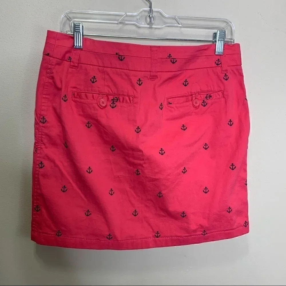 Cambridge dry goods pink skirt blue anchors A1